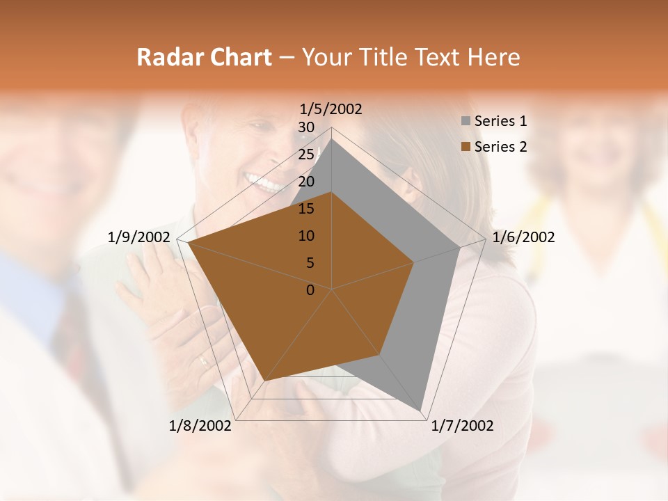A Man And Woman Hugging Each Other In Front Of A Group Of People PowerPoint Template