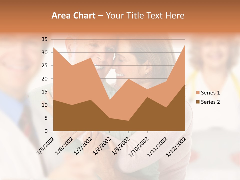 A Man And Woman Hugging Each Other In Front Of A Group Of People PowerPoint Template
