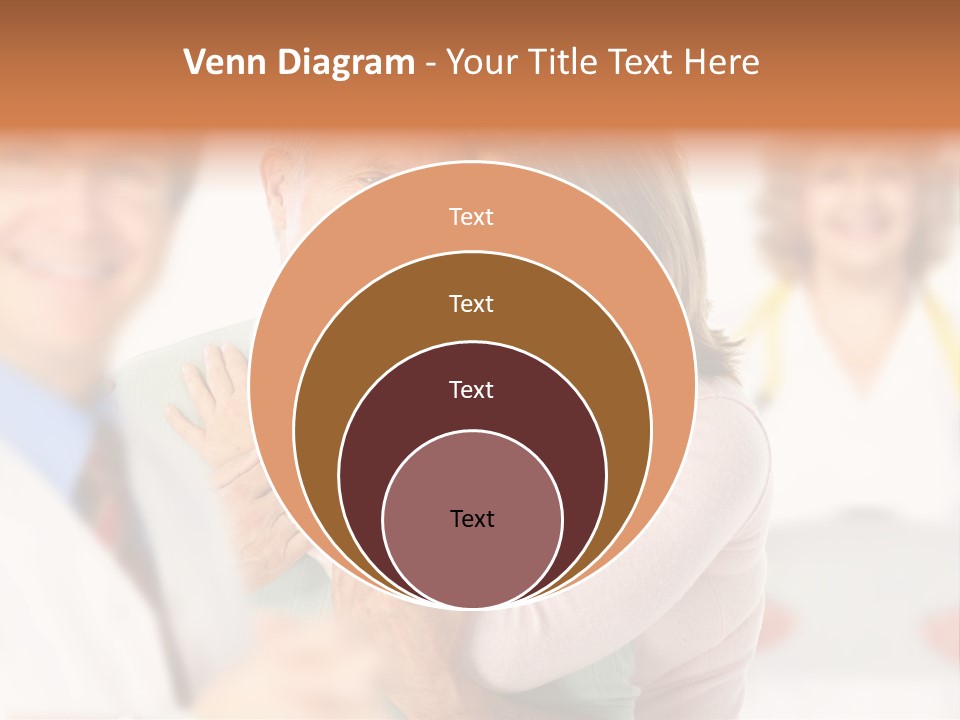 A Man And Woman Hugging Each Other In Front Of A Group Of People PowerPoint Template