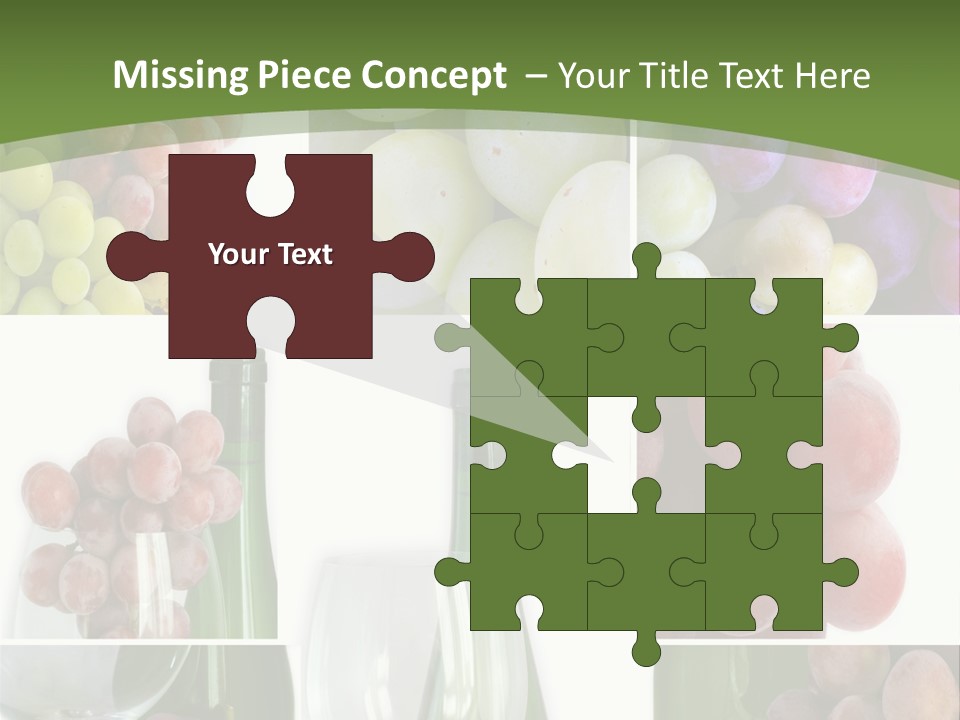 A Collage Of Grapes And Wine Bottles PowerPoint Template
