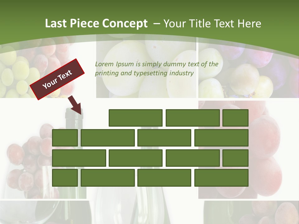 A Collage Of Grapes And Wine Bottles PowerPoint Template