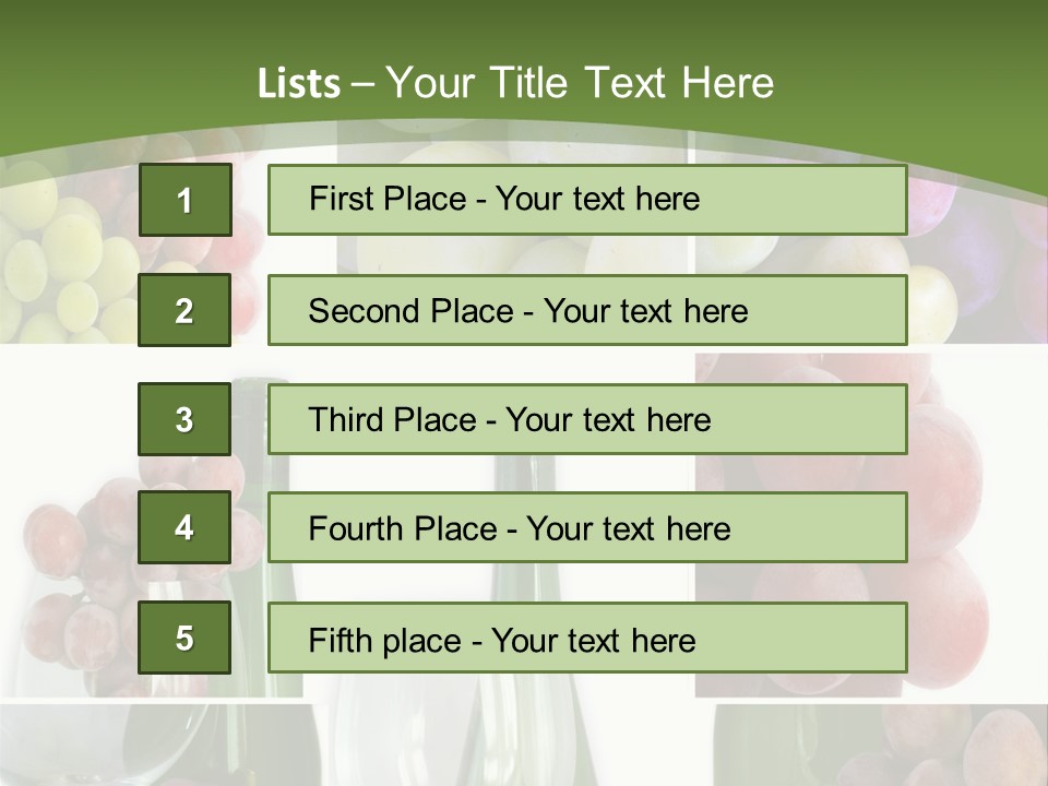 A Collage Of Grapes And Wine Bottles PowerPoint Template