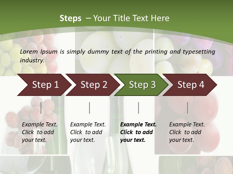 A Collage Of Grapes And Wine Bottles PowerPoint Template
