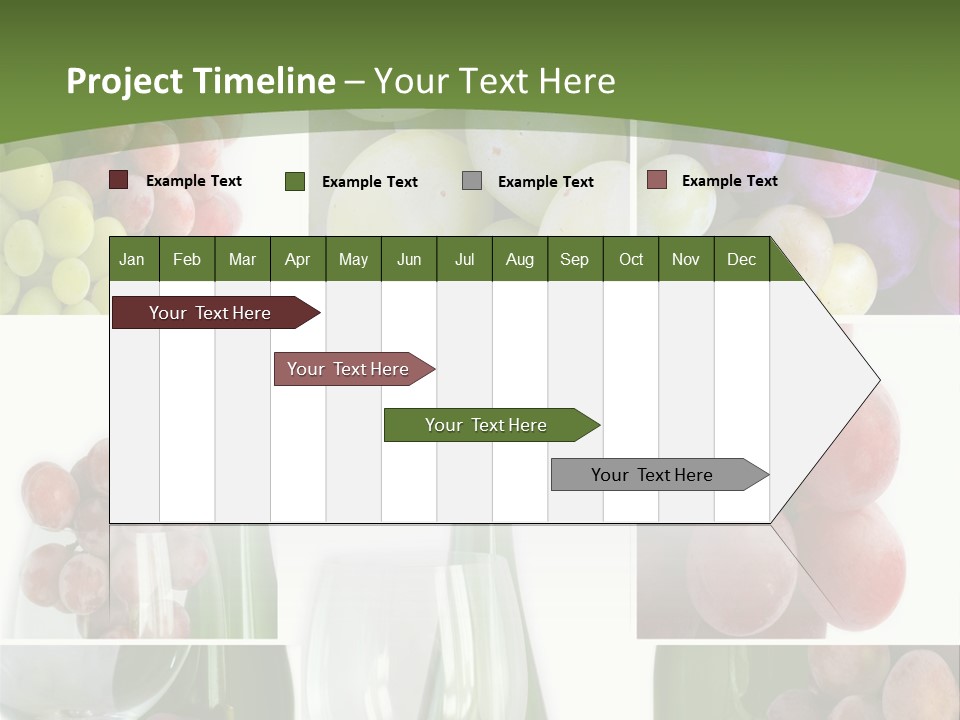 A Collage Of Grapes And Wine Bottles PowerPoint Template