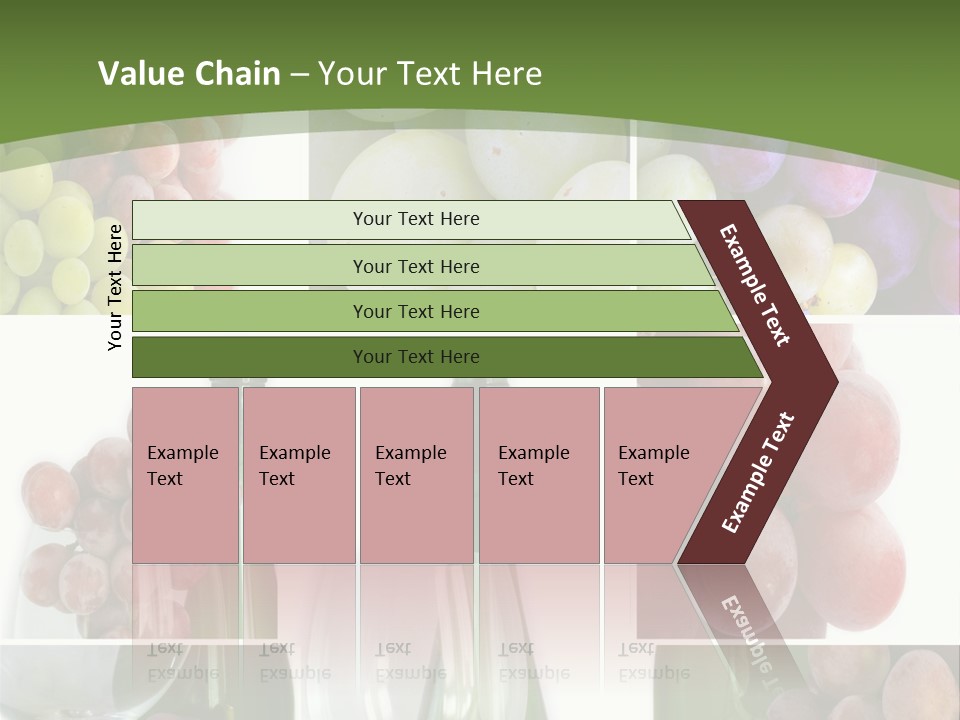 A Collage Of Grapes And Wine Bottles PowerPoint Template