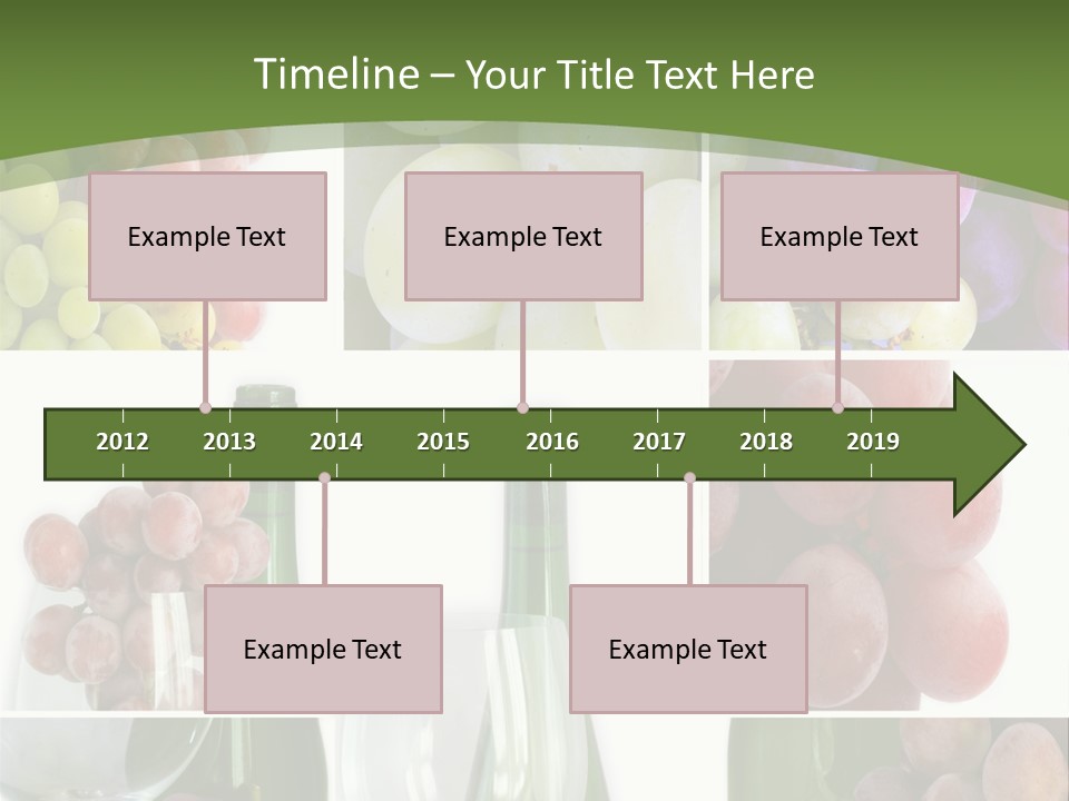 A Collage Of Grapes And Wine Bottles PowerPoint Template