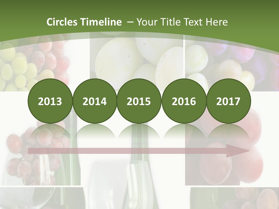 A Collage Of Grapes And Wine Bottles PowerPoint Template