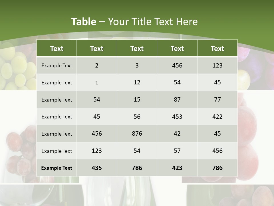 A Collage Of Grapes And Wine Bottles PowerPoint Template