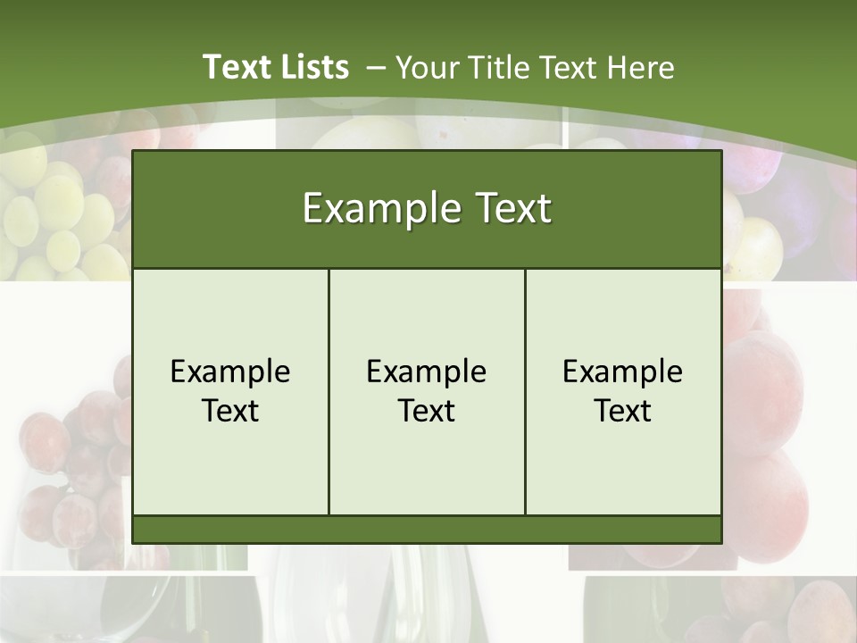 A Collage Of Grapes And Wine Bottles PowerPoint Template