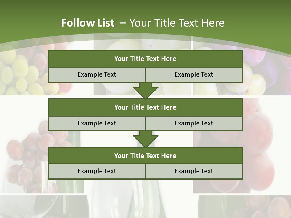 A Collage Of Grapes And Wine Bottles PowerPoint Template