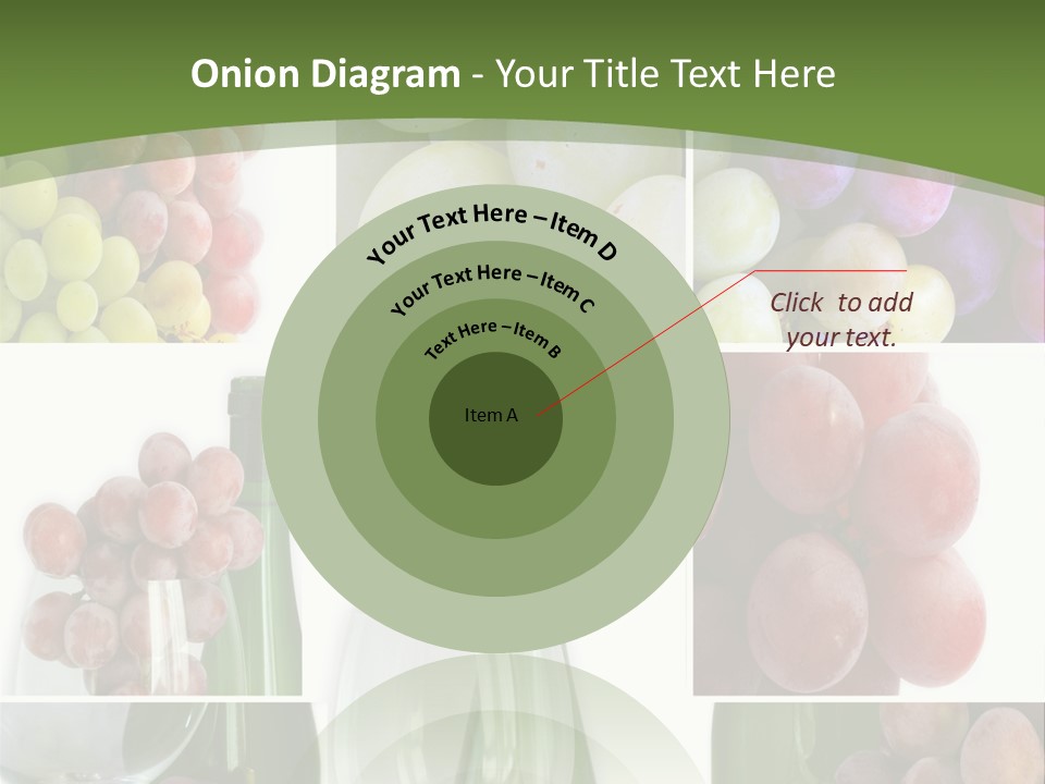 A Collage Of Grapes And Wine Bottles PowerPoint Template