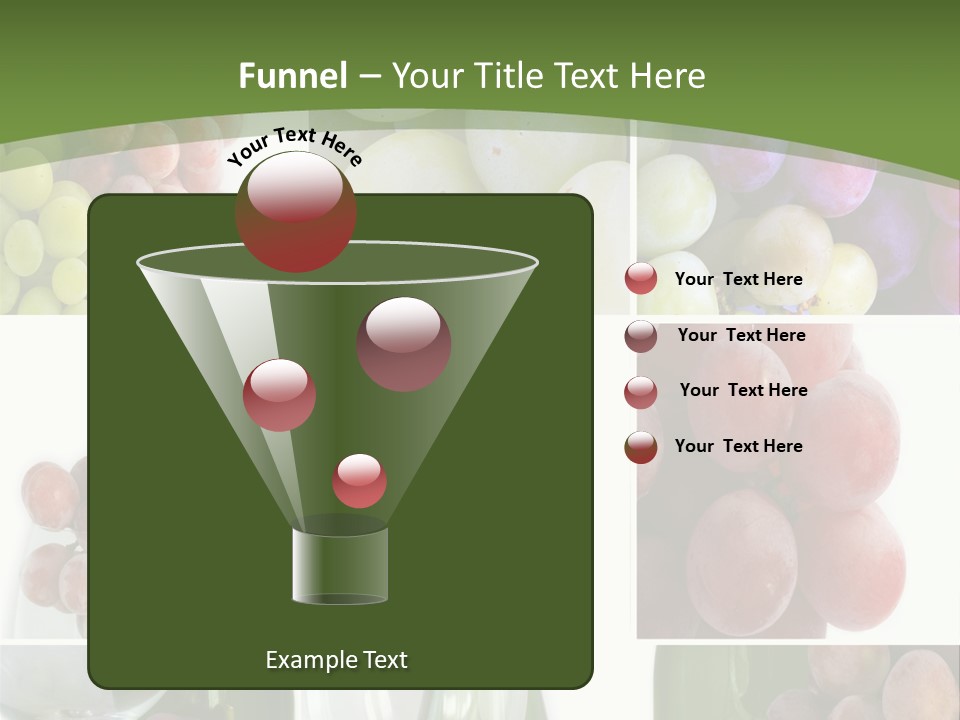 A Collage Of Grapes And Wine Bottles PowerPoint Template