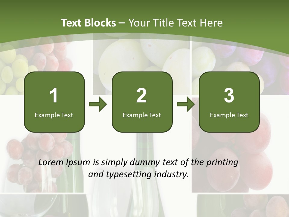 A Collage Of Grapes And Wine Bottles PowerPoint Template