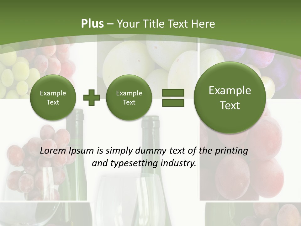 A Collage Of Grapes And Wine Bottles PowerPoint Template