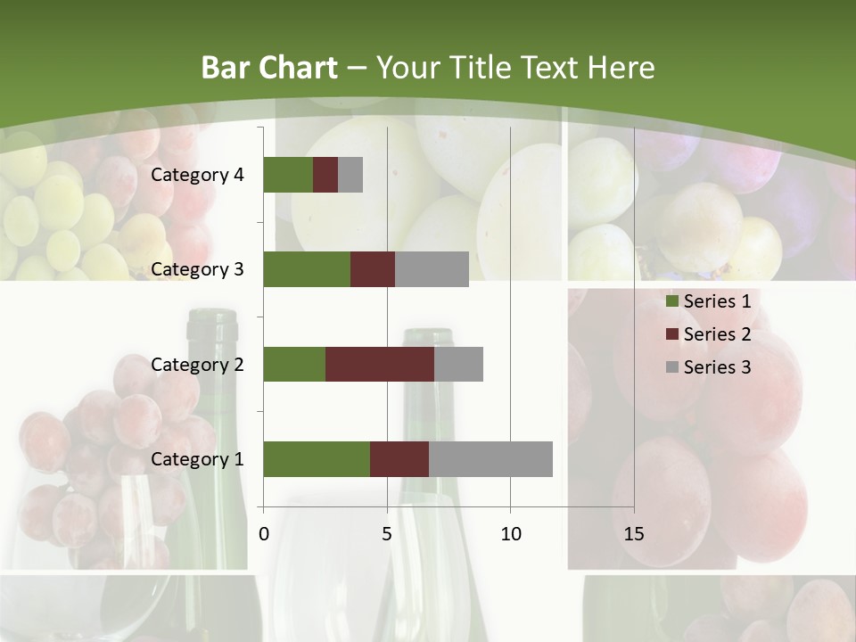 A Collage Of Grapes And Wine Bottles PowerPoint Template