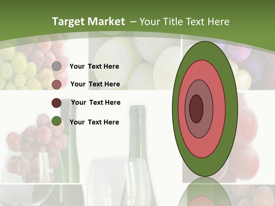 A Collage Of Grapes And Wine Bottles PowerPoint Template
