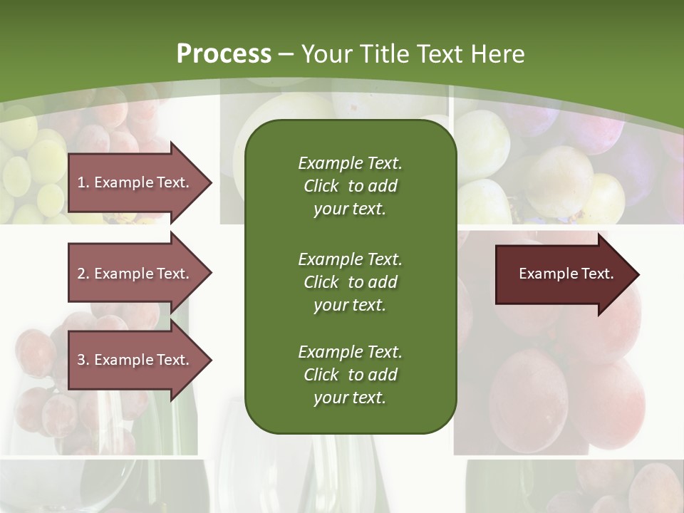 A Collage Of Grapes And Wine Bottles PowerPoint Template