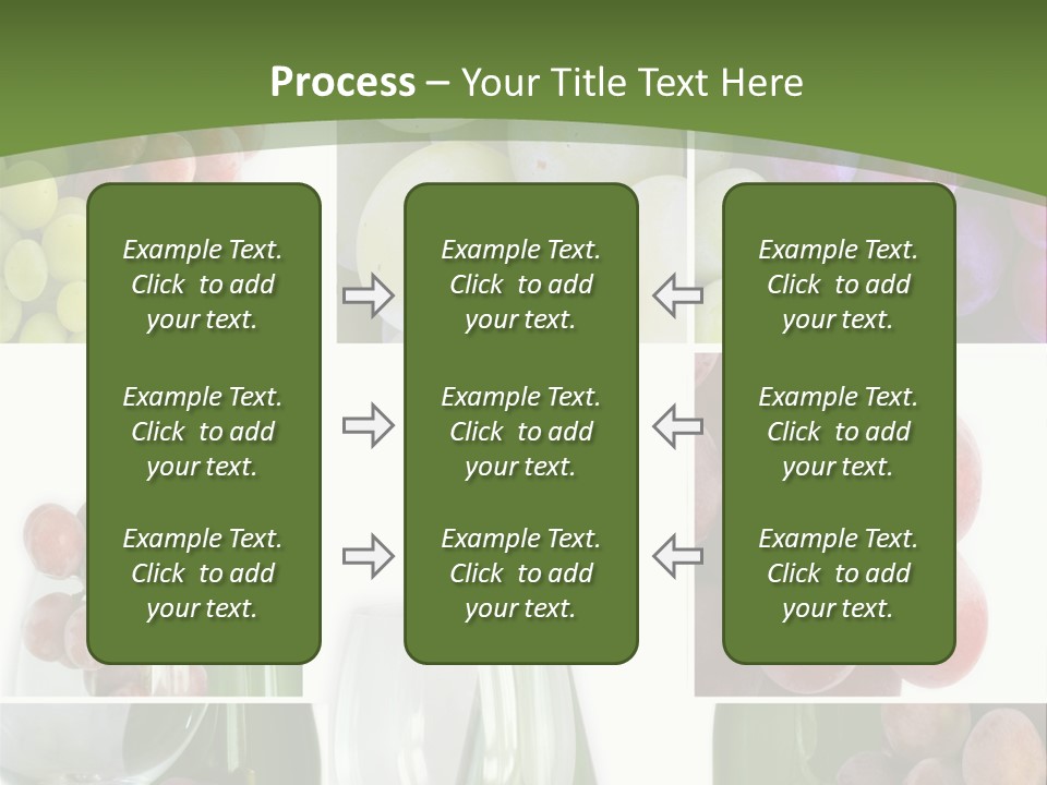 A Collage Of Grapes And Wine Bottles PowerPoint Template