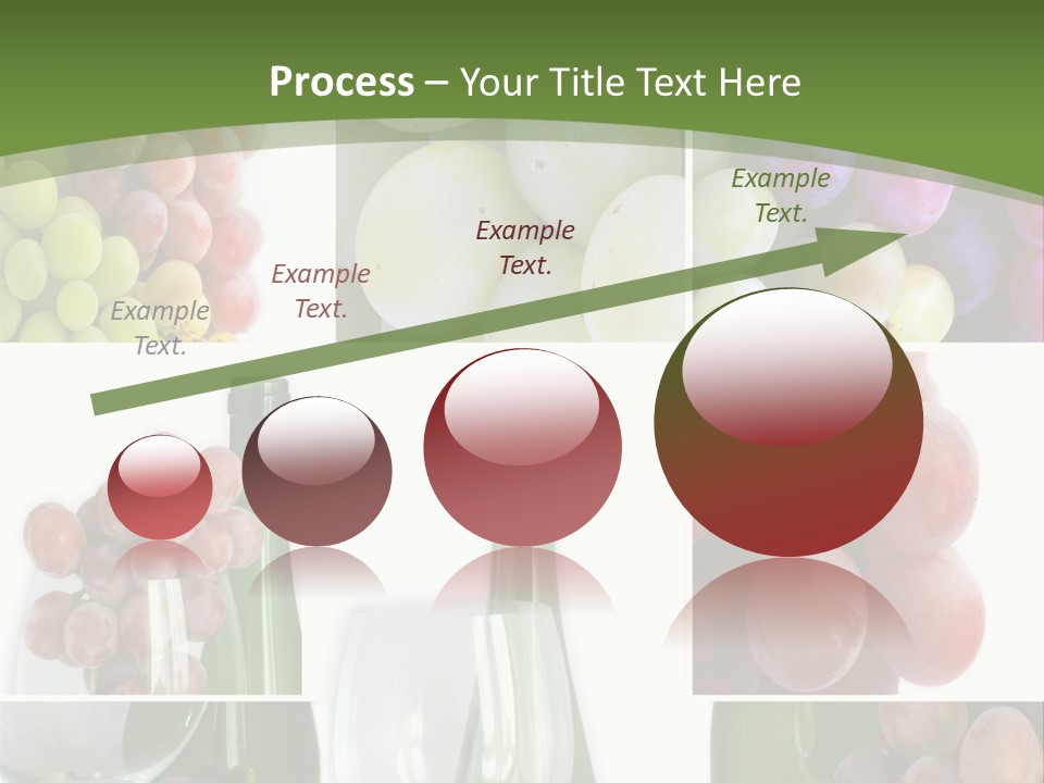 A Collage Of Grapes And Wine Bottles PowerPoint Template