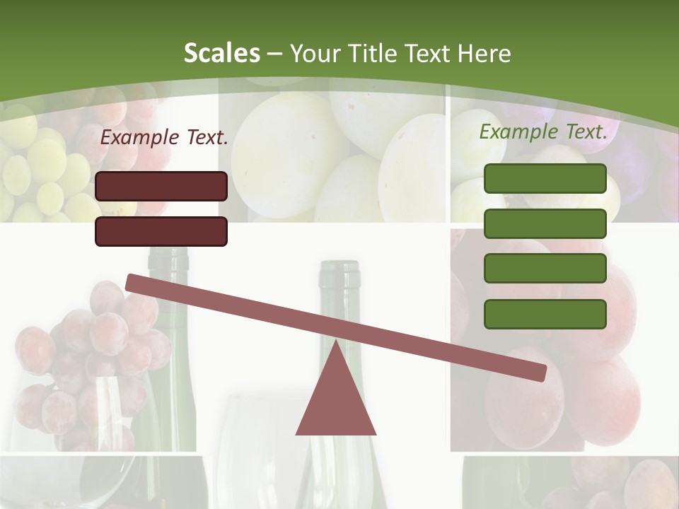 A Collage Of Grapes And Wine Bottles PowerPoint Template