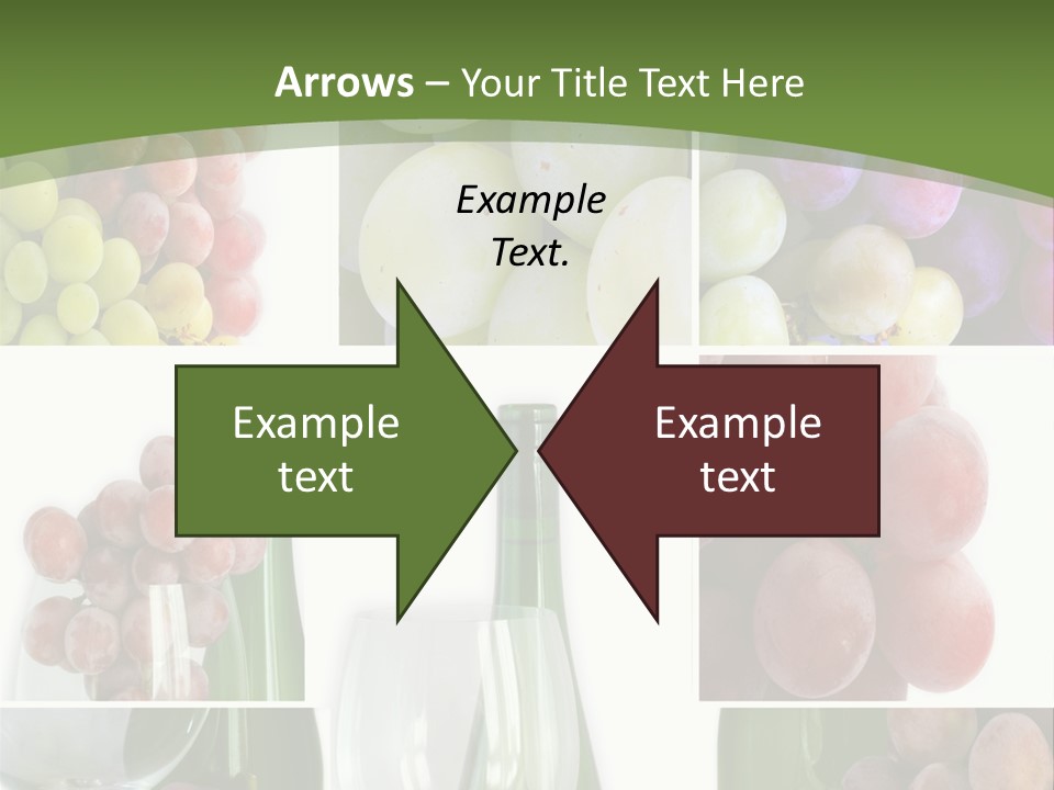 A Collage Of Grapes And Wine Bottles PowerPoint Template