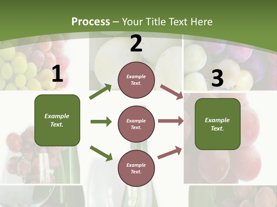 A Collage Of Grapes And Wine Bottles PowerPoint Template