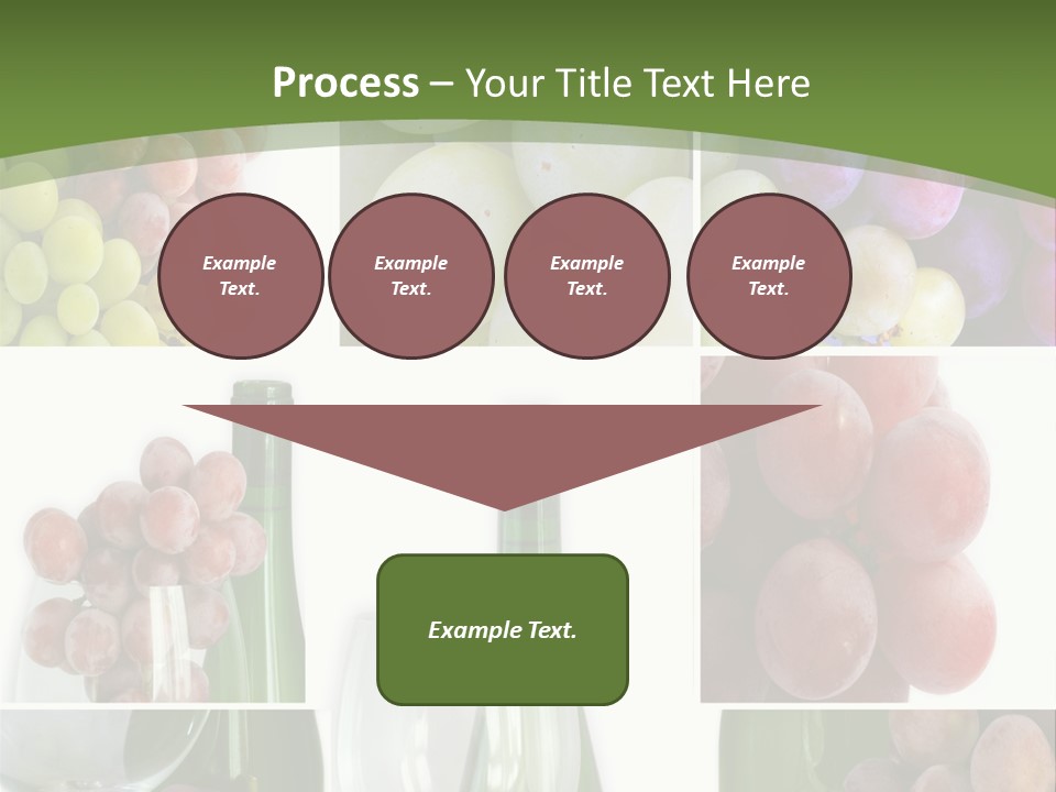 A Collage Of Grapes And Wine Bottles PowerPoint Template
