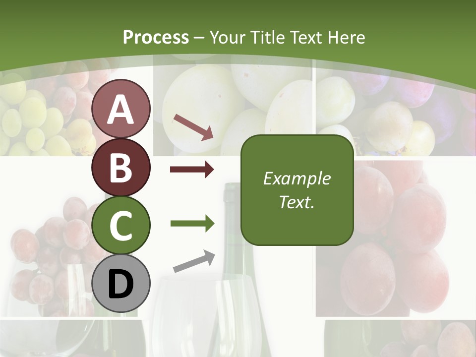 A Collage Of Grapes And Wine Bottles PowerPoint Template