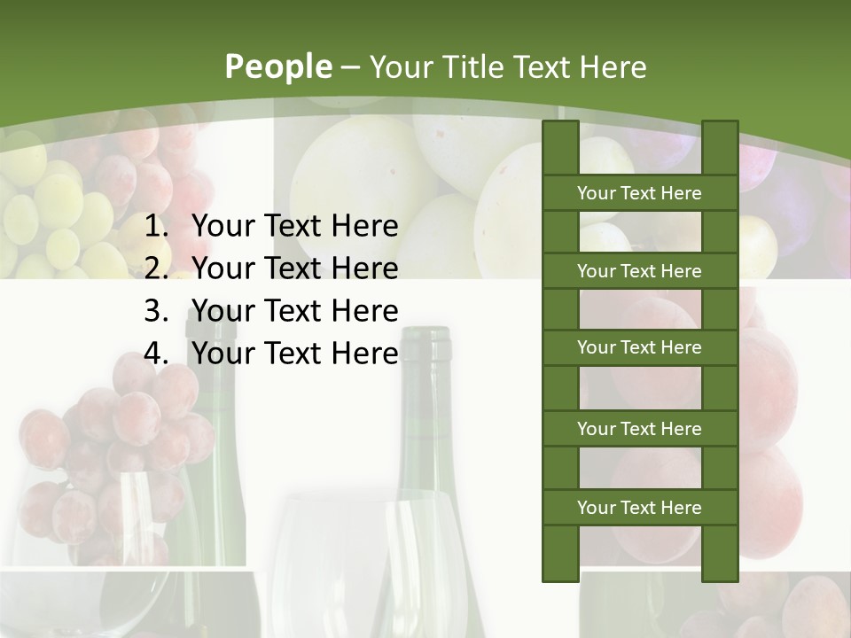 A Collage Of Grapes And Wine Bottles PowerPoint Template