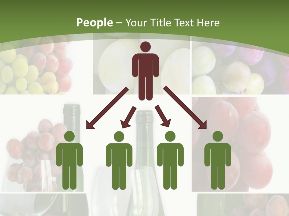 A Collage Of Grapes And Wine Bottles PowerPoint Template