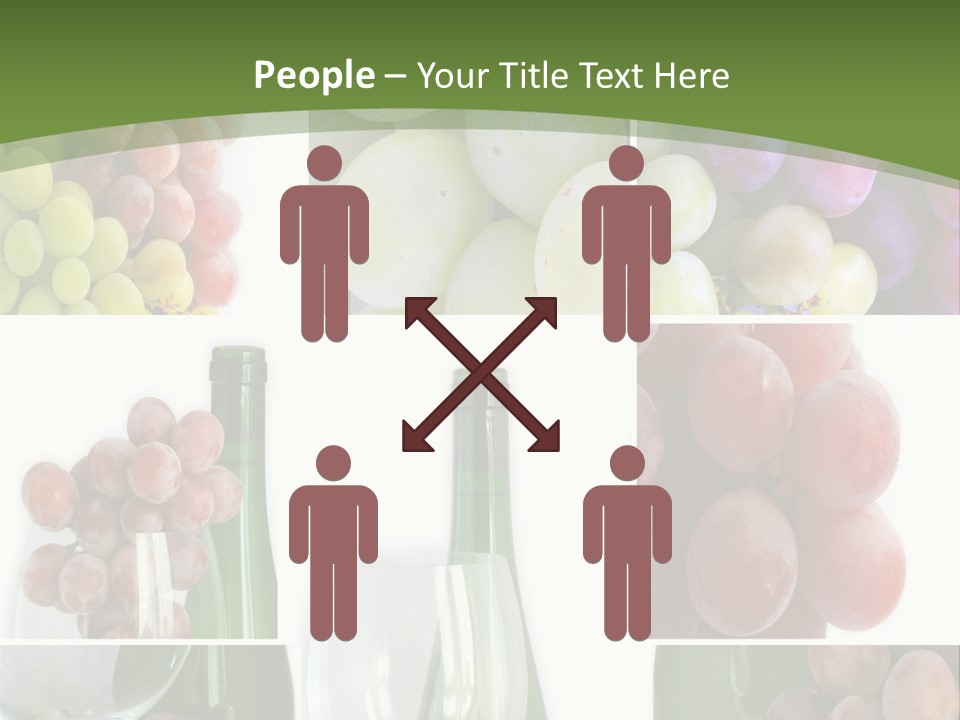A Collage Of Grapes And Wine Bottles PowerPoint Template