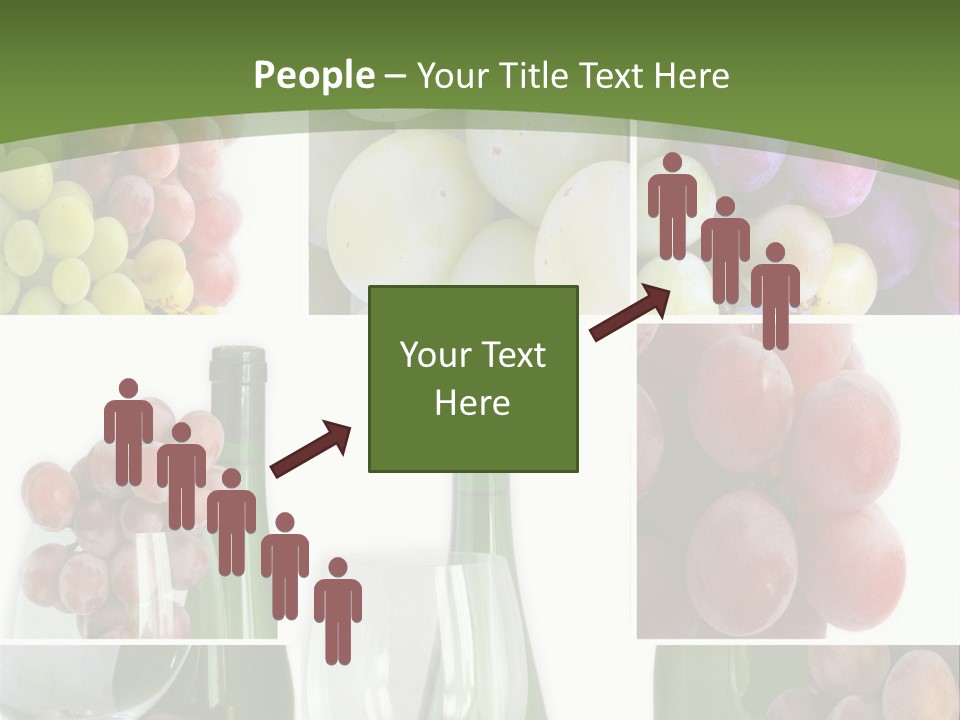 A Collage Of Grapes And Wine Bottles PowerPoint Template