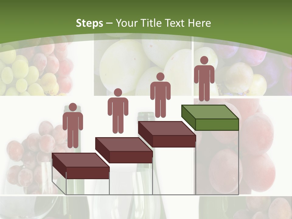 A Collage Of Grapes And Wine Bottles PowerPoint Template