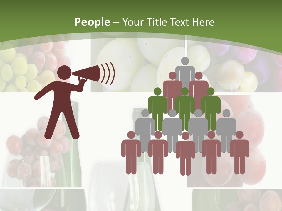 A Collage Of Grapes And Wine Bottles PowerPoint Template