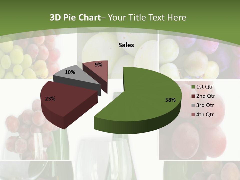 A Collage Of Grapes And Wine Bottles PowerPoint Template