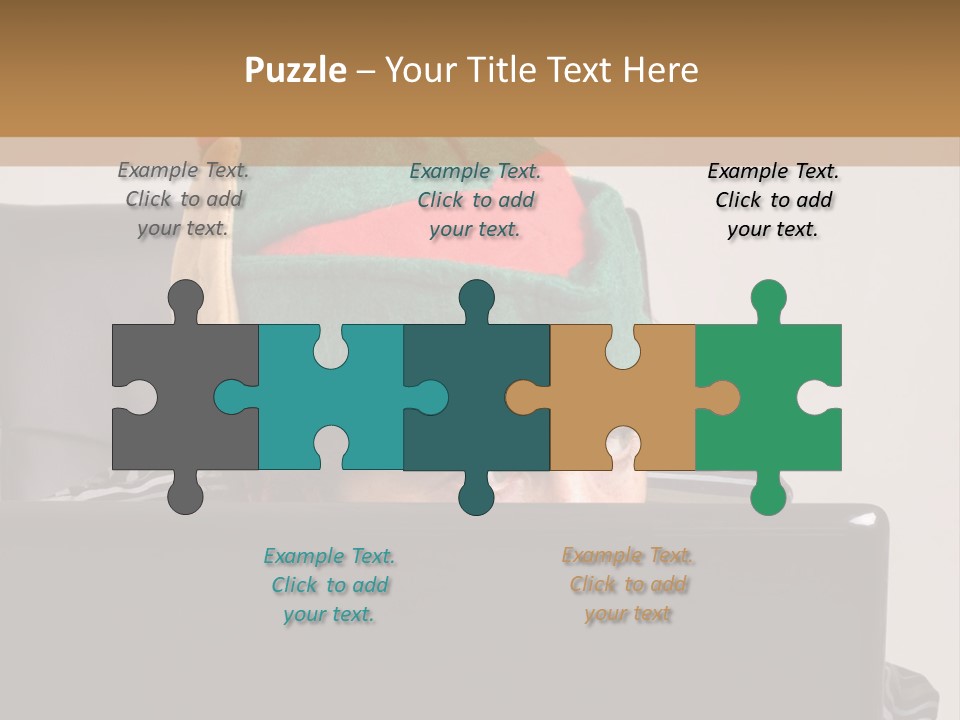 A Man Wearing A Elf Hat Sitting In Front Of A Laptop PowerPoint Template