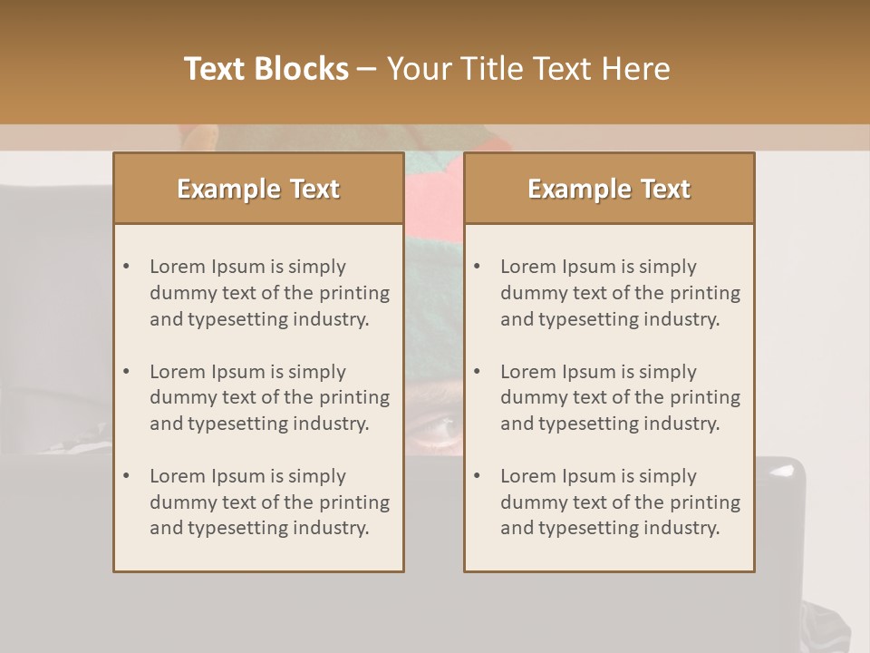 A Man Wearing A Elf Hat Sitting In Front Of A Laptop PowerPoint Template