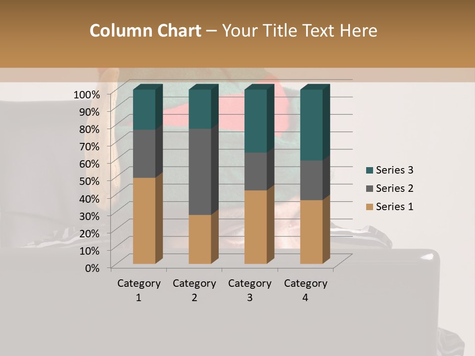 A Man Wearing A Elf Hat Sitting In Front Of A Laptop PowerPoint Template