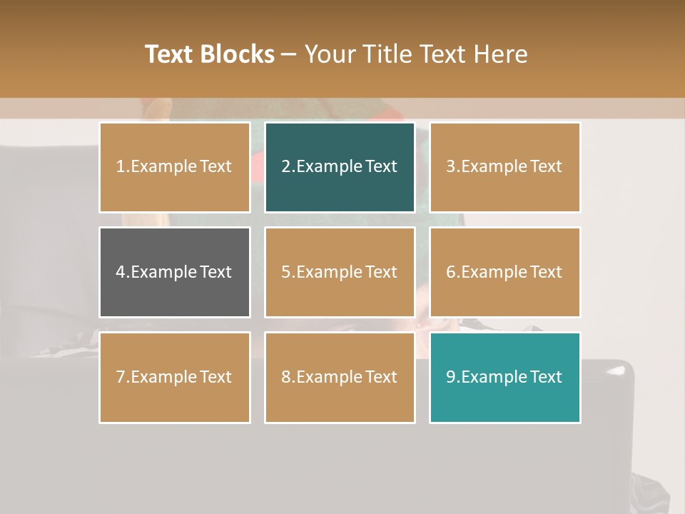 A Man Wearing A Elf Hat Sitting In Front Of A Laptop PowerPoint Template