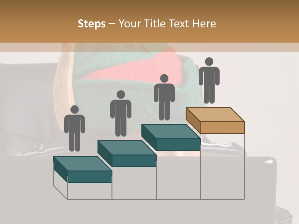 A Man Wearing A Elf Hat Sitting In Front Of A Laptop PowerPoint Template