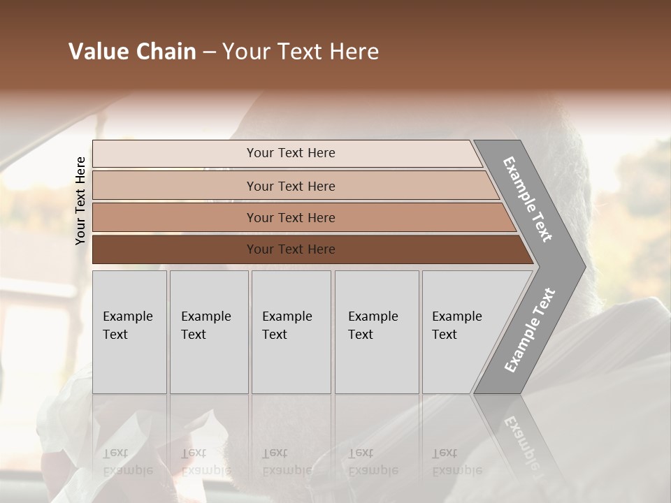 A Man In A Car Eating A Hot Dog PowerPoint Template