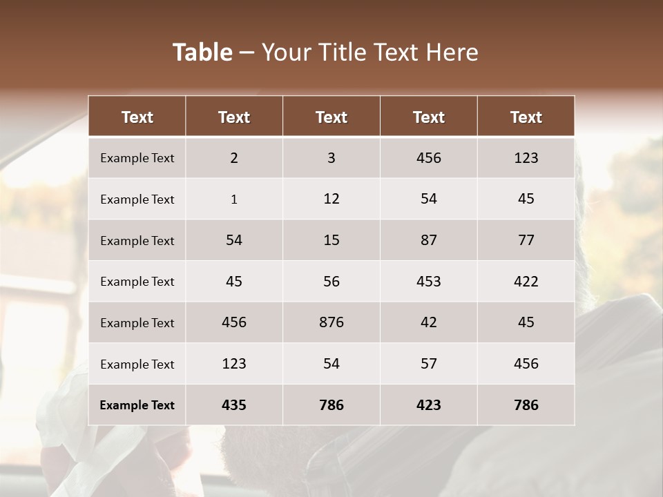 A Man In A Car Eating A Hot Dog PowerPoint Template