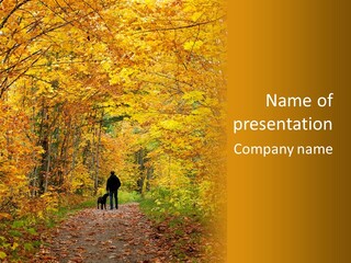 Green Yellow Tree PowerPoint Template