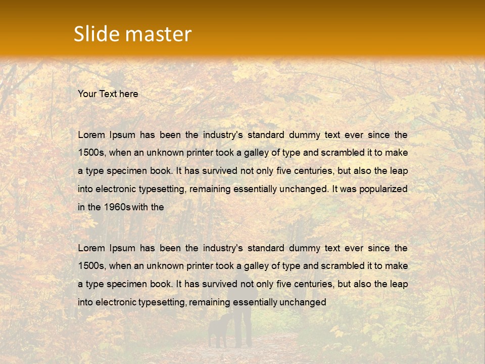 Green Yellow Tree PowerPoint Template