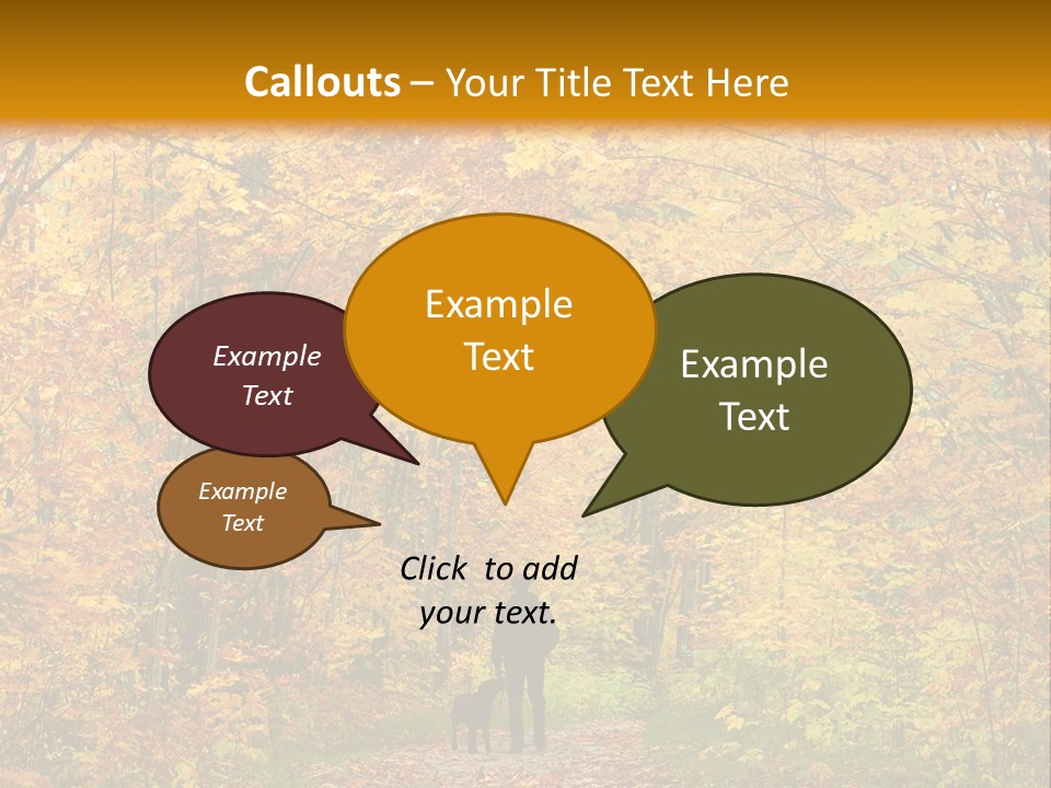 Green Yellow Tree PowerPoint Template
