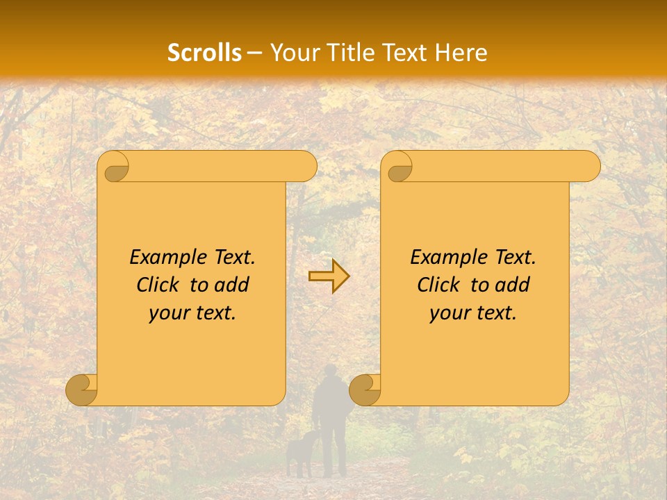 Green Yellow Tree PowerPoint Template
