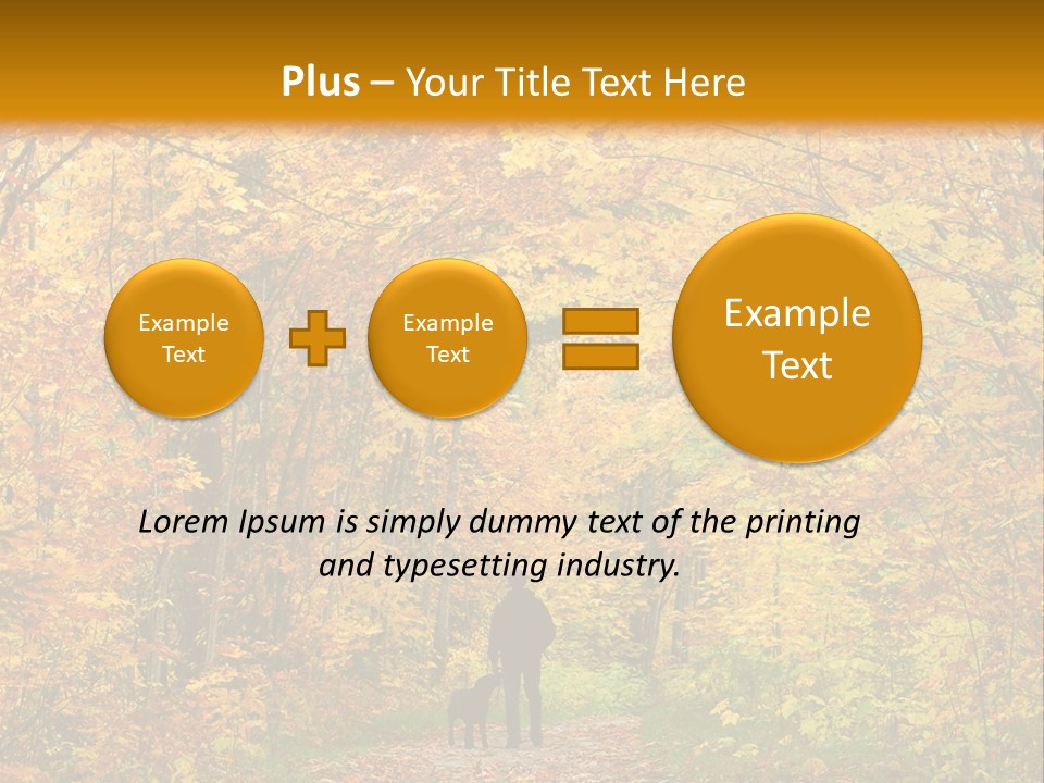 Green Yellow Tree PowerPoint Template