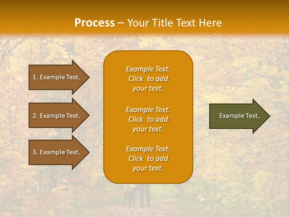 Green Yellow Tree PowerPoint Template