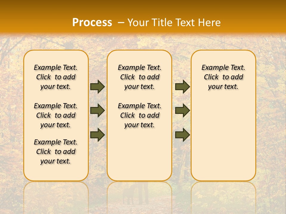 Green Yellow Tree PowerPoint Template