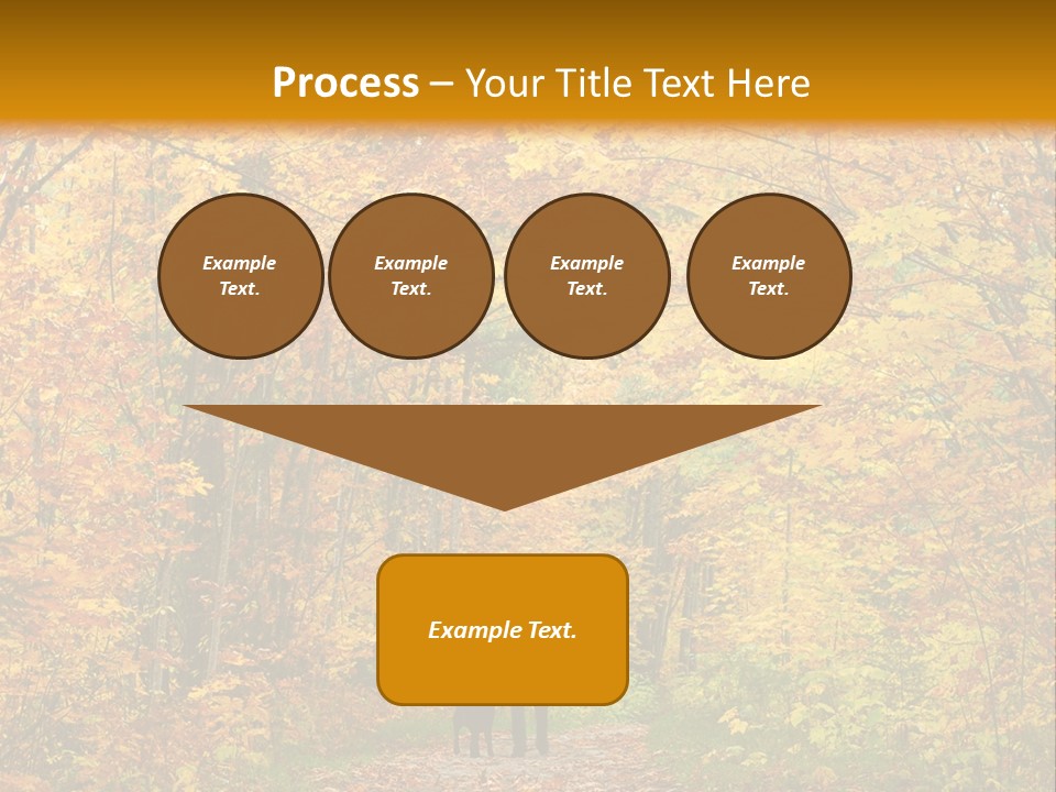 Green Yellow Tree PowerPoint Template